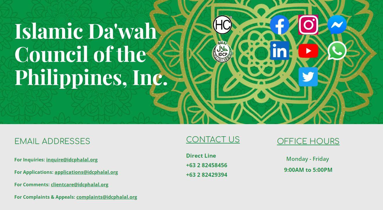 IDCP: Islamic Da'wah Council of the Philippines, Inc.